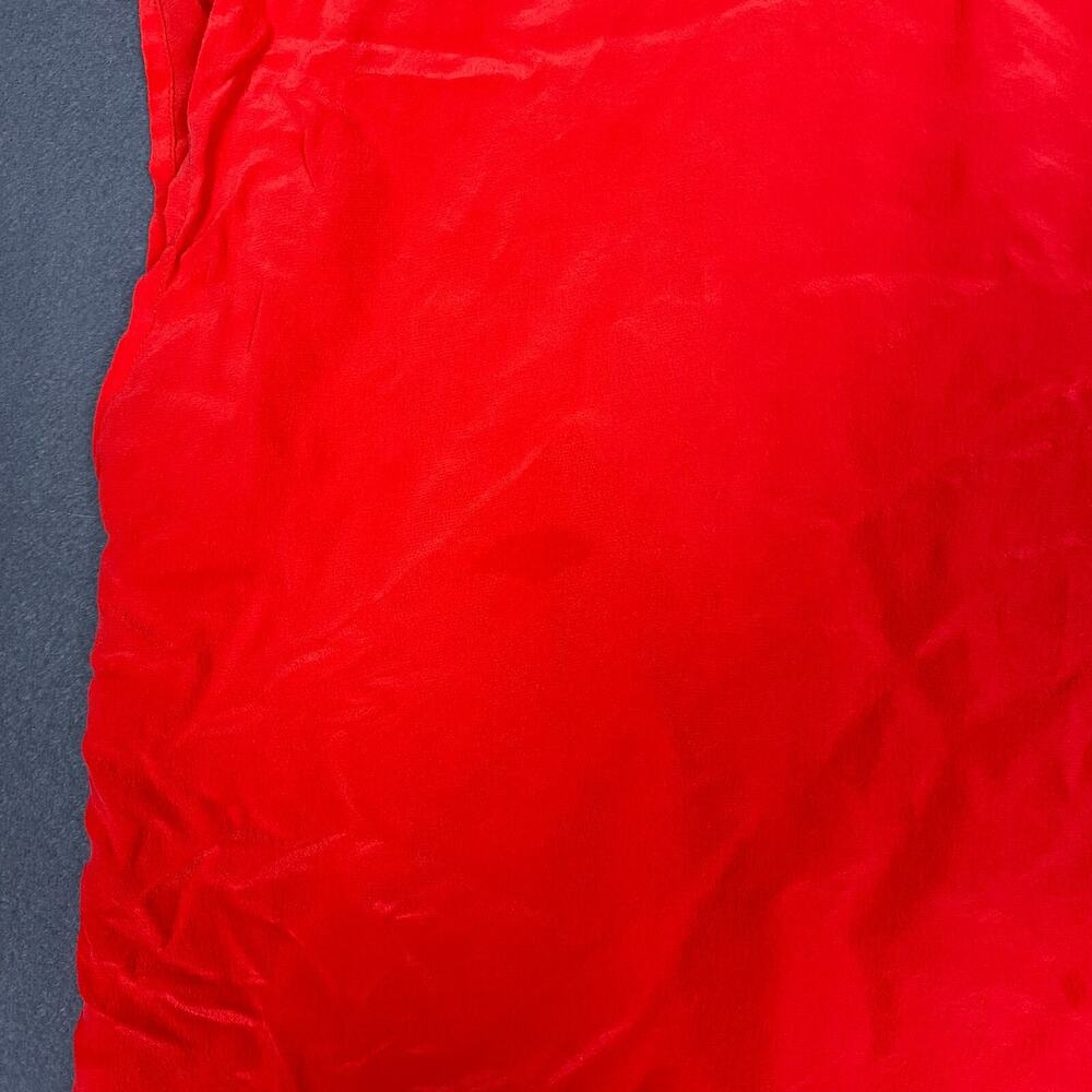 Jordan Top Womens 12 Red 100% Silk Sleeveless Blouse Coastal Core Vintage Preppy - Picture 3 of 12